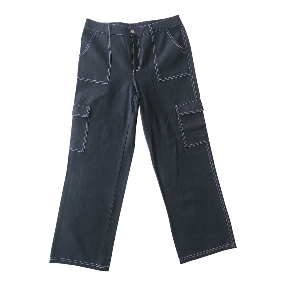 Full Tilt Black Cargo Pants | Size L | Y2K Grunge Skater Utility Style